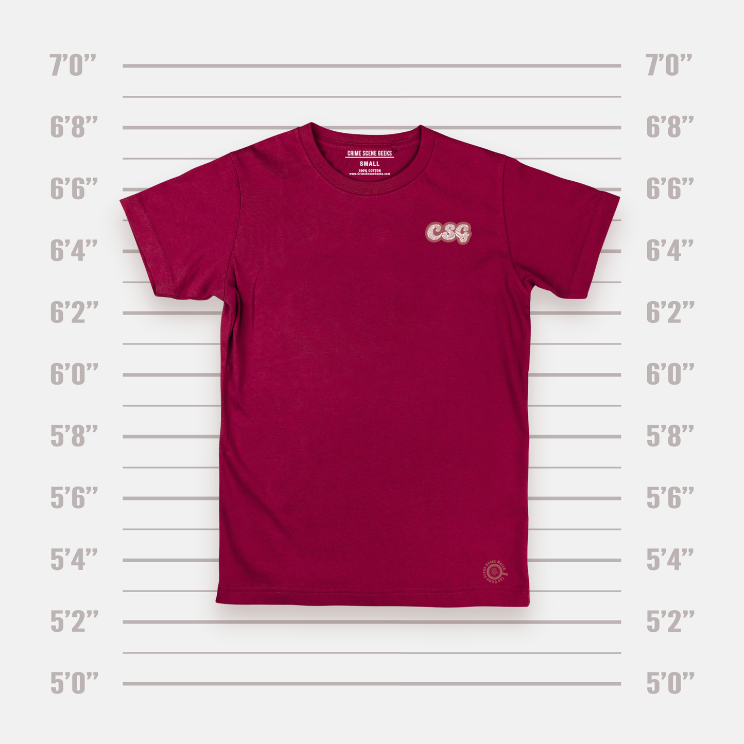 Burgundy Heart print Shirt