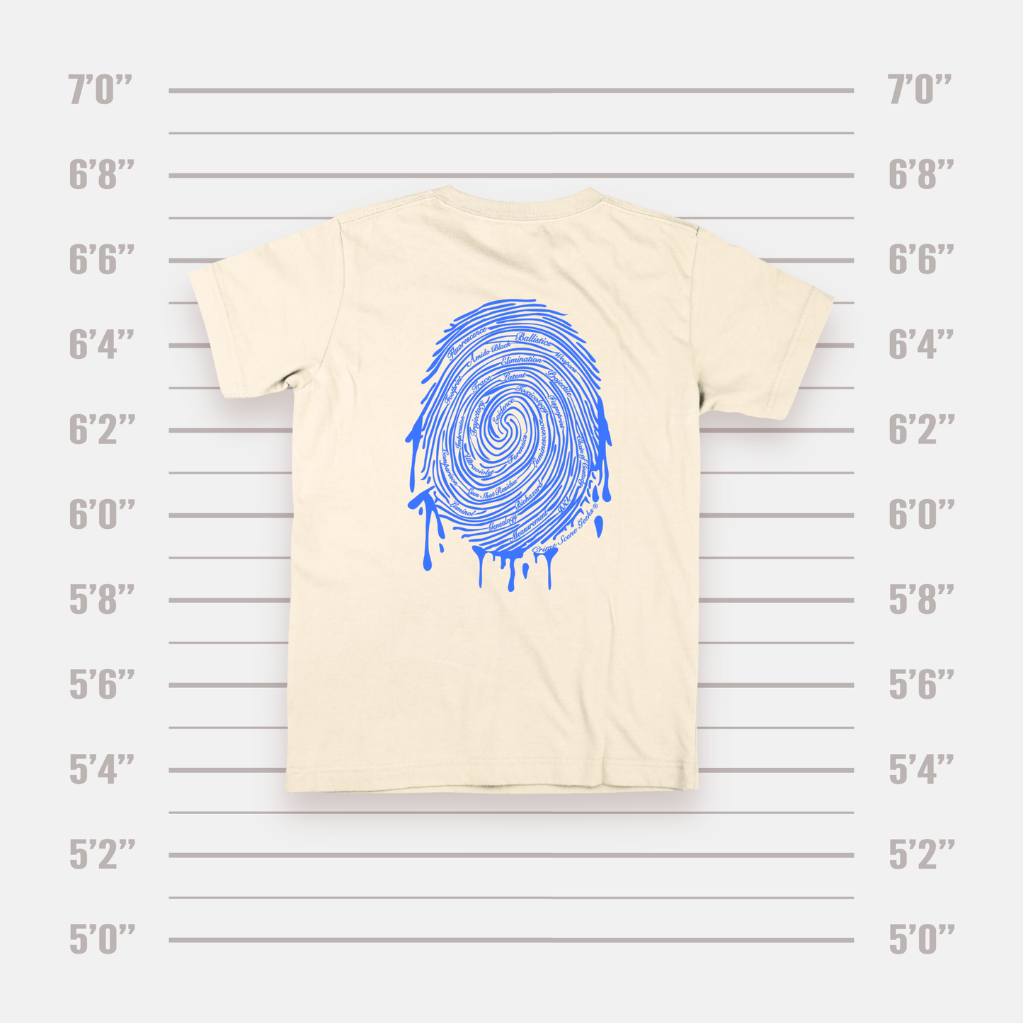 White/Blue Fingerprint Shirt