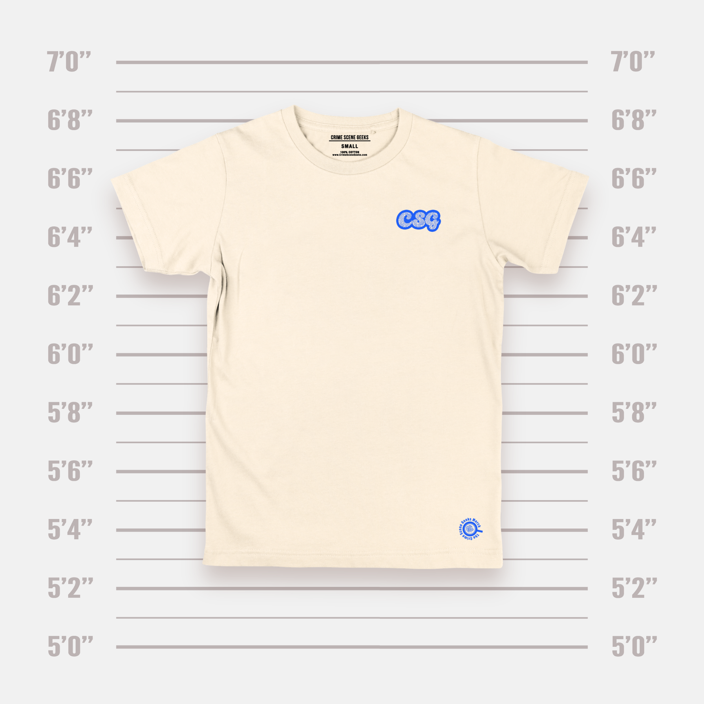 White/Blue Fingerprint Shirt